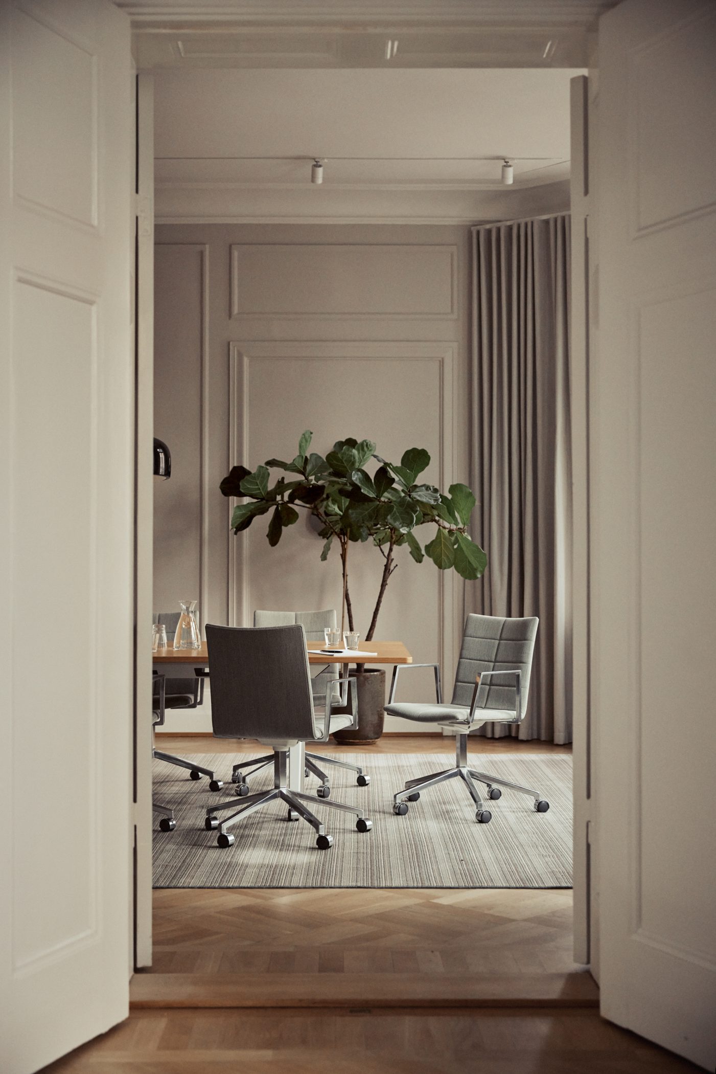 A meeting room in a office