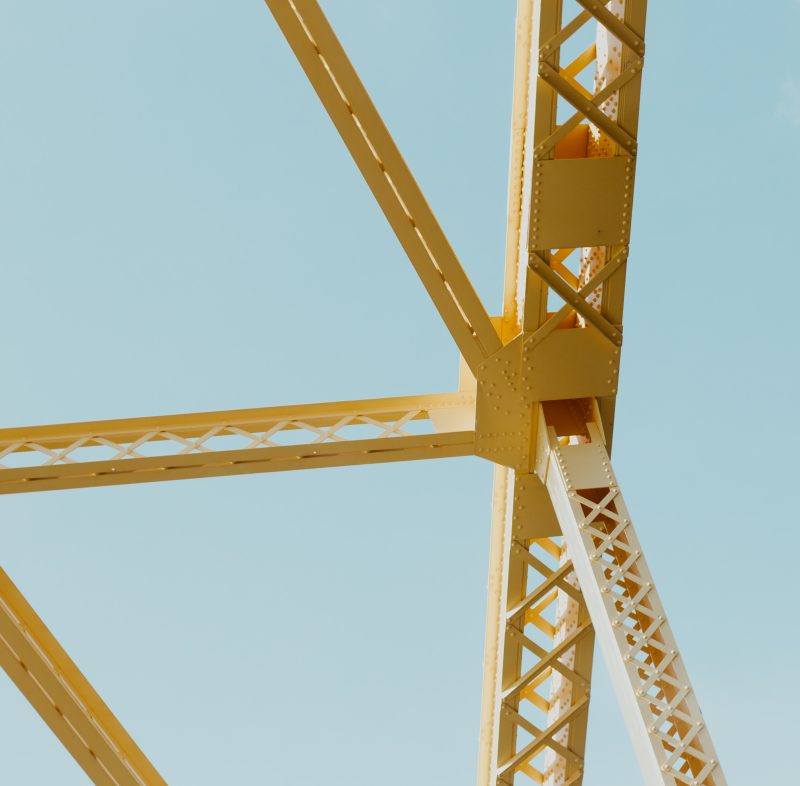 En del av en byggställning