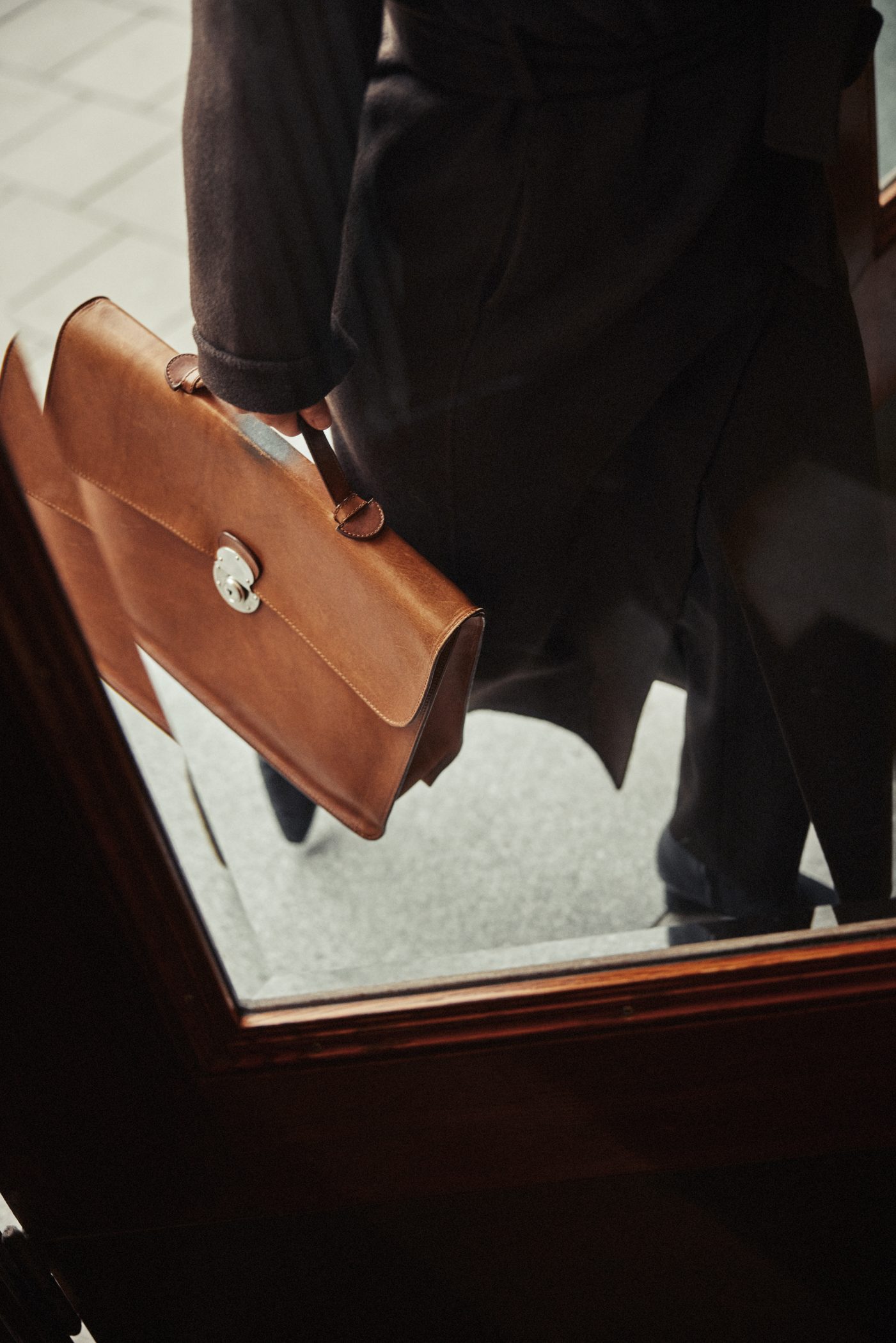 Person med en portfölj